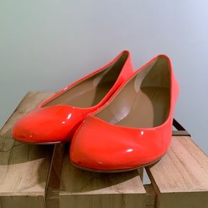 J. Crew Metallic-heel flats.
